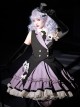 Phantom Thief Magician Series Tuxedo Playing Cards Halloween Playing Song Uniforms Sweet Lolita Vest Necktie Sleeveless Dress Set