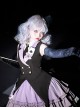Phantom Thief Magician Series Tuxedo Playing Cards Halloween Playing Song Uniforms Sweet Lolita Vest Necktie Sleeveless Dress Set