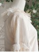 Mrs Jennifer Series Elegant French Lustrous Retro Lace Ruffle Round Neck Loose Puff Sleeves Classic Lolita Long Sleeves Shirt