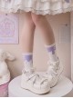 Cat And Little Dried Fish Series Patent Leather Punk Thick Sole Round Head Add Height Cross Binding Band Bowknot Gothic Lolita Shoes