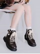 Bear Hug Series Single layer Cute College Style Binding Band Bowknot Cat Claws Little Bear Pattern Sweet Lolita Martin Boots