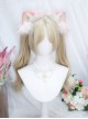 Fateful Dream Series Bleached Walnut Color Short Hair Tiger Mouth Clips Double Curls Ponytail Mid Split Character Bangs Sweet Lolita Long Wigs