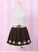 Briar Bear Spends Autumn With You Series Cute Sweet Coffee Color Bear Paw Prints Ribbon Bowknot Ruffles Kawaii Fashion Skirt