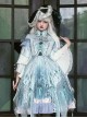 Cthulhu Mythos Azathoth Halloween Blue Eyeball Butterfly Fantasy Creatures Magic World Classic Lolita Long Sleeves Dresses Set