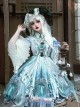 Cthulhu Mythos Azathoth Halloween Blue Eyeball Butterfly Fantasy Creatures Magic World Classic Lolita Long Sleeves Dresses Set