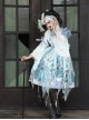 Cthulhu Mythos Azathoth Halloween Blue Eyeball Butterfly Fantasy Creatures Magic World Classic Lolita Long Sleeves Dresses Set