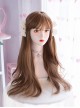 Rainbow Popular Color Full Head Daily Versatile S Shape Hair Seam Simulation Long Curly Hair Wigs