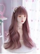 Rainbow Popular Color Full Head Daily Versatile S Shape Hair Seam Simulation Long Curly Hair Wigs