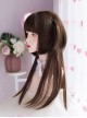 Jellyfish Head Twist Braids Daily Matte Natural Black Brown Internet Celebrity Fashion Long Straight Hair Princess Cut Simulation Wig