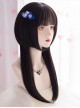 Jellyfish Head Twist Braids Daily Matte Natural Black Brown Internet Celebrity Fashion Long Straight Hair Princess Cut Simulation Wig