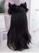 Egyptian Cat Theme Ear Hanging Local Dyeing Daily Millennium Hot Girl Sweet Sexy Black Golden Long Curly Wig