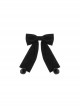 First Snow Series Classic Lolita Coat Matching Items Back Decoration Big Black Velvet Hairball Bowknot