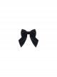 First Snow Series Retro Elegant Coat Matching Items Decoration Tie Classic Lolita Black Velvet Bowknot