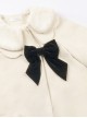 First Snow Series Retro Elegant Coat Matching Items Decoration Tie Classic Lolita Black Velvet Bowknot