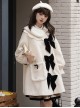 First Snow Series Retro Elegant Coat Matching Items Decoration Tie Classic Lolita Black Velvet Bowknot