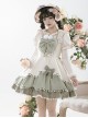 Autumn Winter Special Edition Multicolor Splicing Design Big Bowknot Cute Fur Ball Plaid Snow White Matcha Sweet Lolita sleeveless Dress JSK