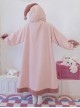 Tuantuan Series Animal Theme Blobfish Childlike Ugly Cute Big Nose Pink Sweet Lolita Hooded Long Sleeves Dress Nightdress