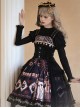 Black Gauze Skirt Hem Daily Exquisite Versatile Leather Gothic Lolita Lace Girdle