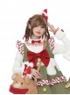 My Christmas Tree Series Red Christmas Hat Plaid Bowknot White Fur Ball Kawaii Fashion Hairband