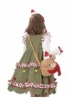My Christmas Tree Series Red Christmas Hat Plaid Bowknot White Fur Ball Kawaii Fashion Hairband
