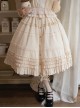 Palace Style Apricot Basic Daily Exquisite Vintage Gorgeous Ruffles Versatile Classic Lolita Skirt SK