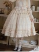 Palace Style Apricot Basic Daily Exquisite Vintage Gorgeous Ruffles Versatile Classic Lolita Skirt SK