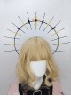 Gorgeous Holy Mother Halo Crown KC Dark Halloween Nun Crown Pope Cross Gothic Lolita Headband