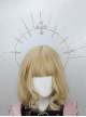 Gorgeous Holy Mother Halo Crown KC Dark Halloween Nun Crown Pope Cross Gothic Lolita Headband