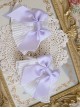 Exquisite White Lace Cute Daily Versatile Bowknot Basic Sweet Lolita Hand Sleeves Wrist Straps