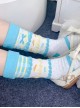 Chestnut Cake Bowknot Bright Colors Cute Versatile Daily Soft Cotton Sweet Lolita Girl Socks