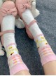 Chestnut Cake Bowknot Bright Colors Cute Versatile Daily Soft Cotton Sweet Lolita Girl Socks