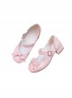 Frosted Cocoa Series Versatile Daily Elegant And Cute Princess Sweet Lolita Round Toe Patent Leather Low Heels Shoes