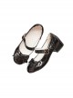 Frosted Cocoa Series Versatile Daily Elegant And Cute Princess Sweet Lolita Round Toe Patent Leather Low Heels Shoes