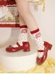 Frosted Cocoa Series Versatile Daily Elegant And Cute Princess Sweet Lolita Round Toe Patent Leather Low Heels Shoes