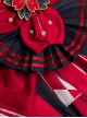 Japanese Style Classic Lolita Oiran Tea Party Flower Wedding Cherry Blossoms Dress JSK Head Jewelry Shirt Hairband Side Clip Set