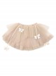 Broken Ballet Series Steampunk Apricot Bowknot Basic Versatile Puffy Gauze Sweet Lolita Petticoat Skirt