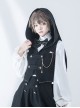 Hurrying Rabbit Series Prince Style Black Exquisite Metal Pocket Watch Accessories Youthful Feeling Long Ears Rabbit Hood Vest