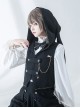 Hurrying Rabbit Series Prince Style Black Exquisite Metal Pocket Watch Accessories Youthful Feeling Long Ears Rabbit Hood Vest