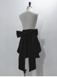 Hurrying Rabbit Series Ouji Fashion Prince Style Female Black Ruffles Big Bowknot Accessories Loose Cute Bud Pants Shorts