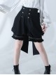 Hurrying Rabbit Series Ouji Fashion Prince Style Male Black Ruffles Big Bowknot Accessories Young Master Loose Bud Pants Shorts