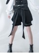 Hurrying Rabbit Series Ouji Fashion Prince Style Male Black Ruffles Big Bowknot Accessories Young Master Loose Bud Pants Shorts