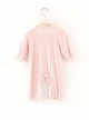 Pink Sweet Cute White Lace Pure Cotton Long Sleeves Jumpsuit Girls Soft Baby Romper