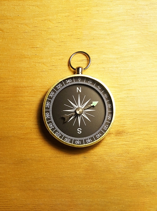 Steampunk Retro Gadget Bronze Travel Mountaineering Outdoor Adventure Sea Voyage Suspended Compass