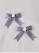 Wisteria Series Elegant White Rose Simple Retro French Palace Versatile Classic Lolita Bowknot