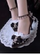 Tea Party Bride Flower Marriage  Classic Lolita Exquisite Pearl Lace Trim Elegant Pointed Toe High Heels Shoes