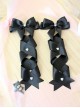 Double Ponytail Cross Tie Bowknot Love Pearl Button Girl Versatile Sweet Lolita Hair Accessories Side Clip