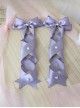 Double Ponytail Cross Tie Bowknot Love Pearl Button Girl Versatile Sweet Lolita Hair Accessories Side Clip