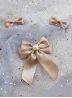 Handmade Pearl Soft Girl Elegant Cute Versatile Sweet Lolita Bowknot Accessories Brooch Set