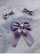 Handmade Pearl Soft Girl Elegant Cute Versatile Sweet Lolita Bowknot Accessories Brooch Set