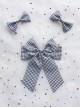 Handmade Pearl Soft Girl Elegant Cute Versatile Sweet Lolita Bowknot Accessories Brooch Set